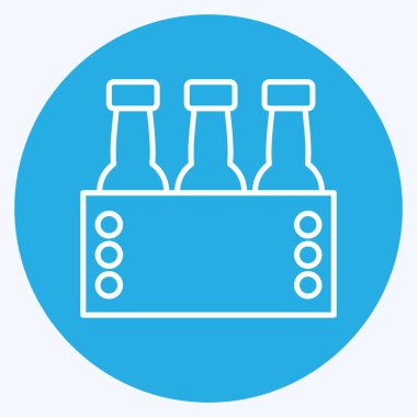 İkon Ekim Festivali. Eğitim sembolü için uygun. Mavi gözlü. Basit dizayn edilebilir. tasarım şablonu. Basit resimleme