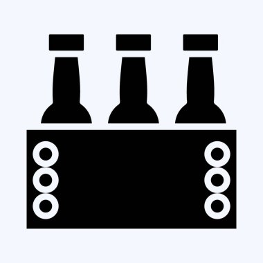 İkon Ekim Festivali. Eğitim sembolü için uygun. Kabartma tarzı. Basit dizayn edilebilir. tasarım şablonu. Basit resimleme