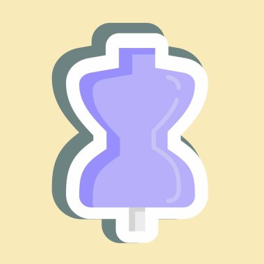 Etiketli Terzi Şapşal. Eğitim sembolü için uygun. Basit dizayn edilebilir. tasarım şablonu. Basit resimleme