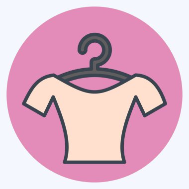 Simge bluzu. Eğitim sembolü için uygun. renk arkadaşı stili. Basit dizayn edilebilir. tasarım şablonu. Basit resimleme