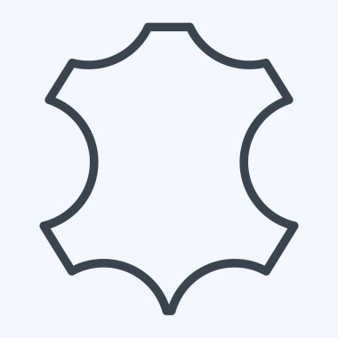 Simge Deri. Eğitim sembolü için uygun. Sıra tarzı. Basit dizayn edilebilir. tasarım şablonu. Basit resimleme