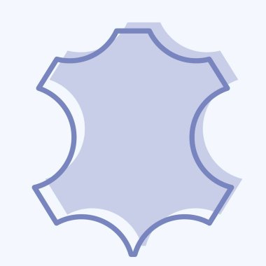 Simge Deri. Eğitim sembolü için uygun. İki ton stili. Basit dizayn edilebilir. tasarım şablonu. Basit resimleme