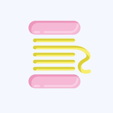 Simge Spool. Eğitim sembolü için uygun. Düz stil. Basit dizayn edilebilir. tasarım şablonu. Basit resimleme