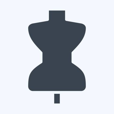 Simge Terzisi Şapşalı. Eğitim sembolü için uygun. Kabartma tarzı. Basit dizayn edilebilir. tasarım şablonu. Basit resimleme