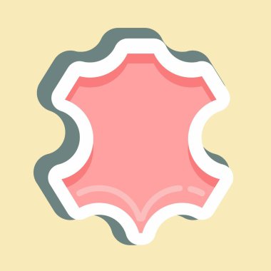 Etiket derisi. Eğitim sembolü için uygun. Basit dizayn edilebilir. tasarım şablonu. Basit resimleme