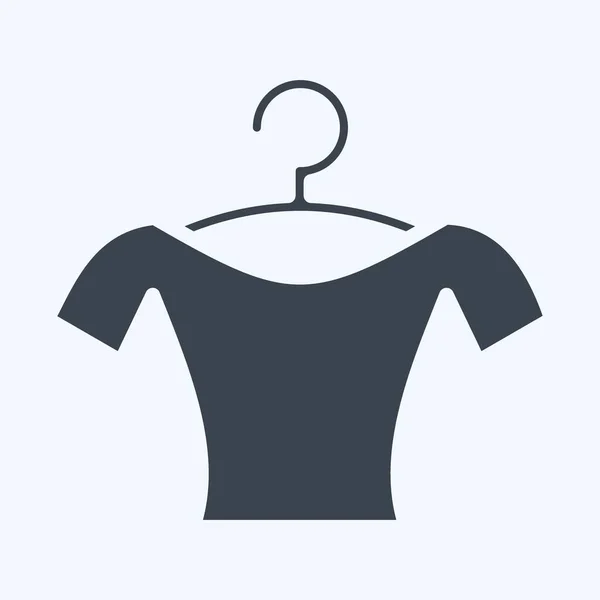 Icon Blouse Suitable Education Symbol Glyph Style Simple Design Editable — Image vectorielle