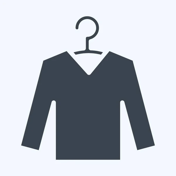 Icon Knitwear Suitable Education Symbol Glyph Style Simple Design Editable — Stockový vektor