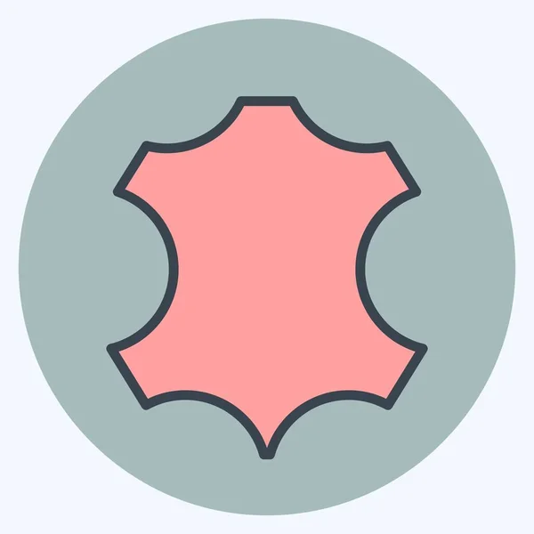 Simge Deri. Eğitim sembolü için uygun. renk arkadaşı stili. Basit dizayn edilebilir. tasarım şablonu. Basit resimleme