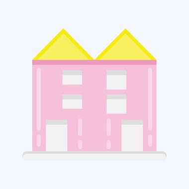 Icon Condo. suitable for education symbol. flat style. simple design editable. design template vector. simple illustration