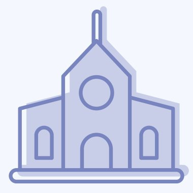 Icon Municipal. suitable for education symbol. two tone style. simple design editable. design template vector. simple illustration