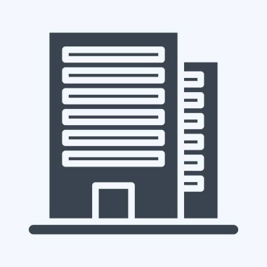 Icon Office. suitable for education symbol. glyph style. simple design editable. design template vector. simple illustration