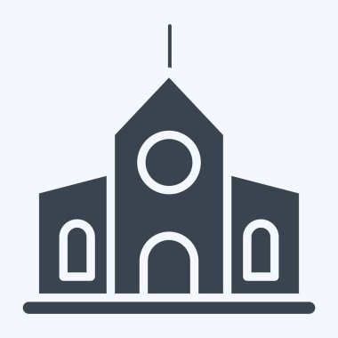 Icon Municipal. suitable for education symbol. glyph style. simple design editable. design template vector. simple illustration