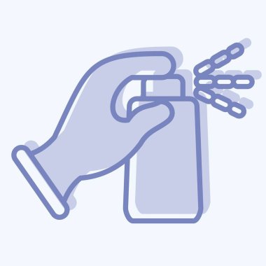 Icon Disinfection. suitable for flu symbol. two tone style. simple design editable. design template vector. simple illustration