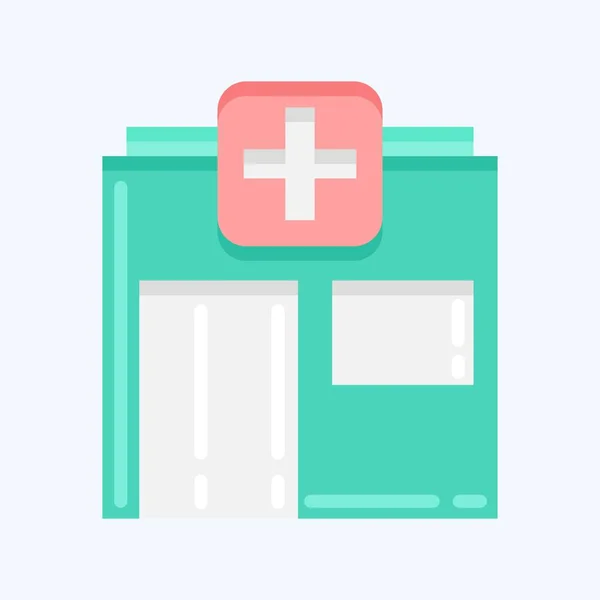 Icon Pharmacy Suitable Flu Symbol Flat Style Simple Design Editable — Stockvektor