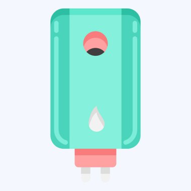 Icon Water Heater. suitable for Kitchen Appliances symbol. flat style. simple design editable. design template vector. simple illustration