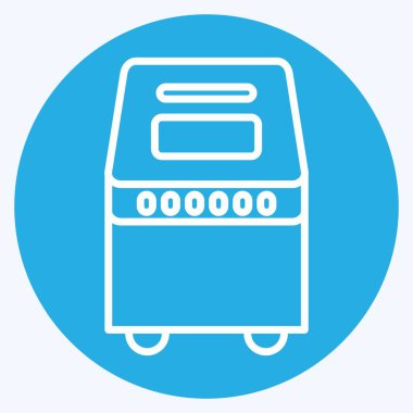 Icon Bread Maker. suitable for Kitchen Appliances symbol. blue eyes style. simple design editable. design template vector. simple illustration