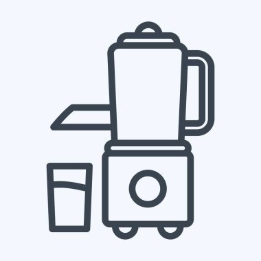 Icon Juicer. suitable for Kitchen Appliances symbol. line style. simple design editable. design template vector. simple illustration