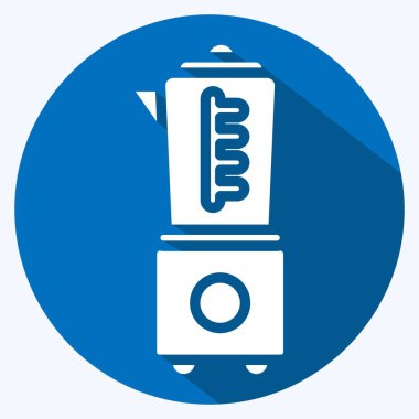Icon Blender. suitable for Kitchen Appliances symbol. long shadow style. simple design editable. design template vector. simple illustration