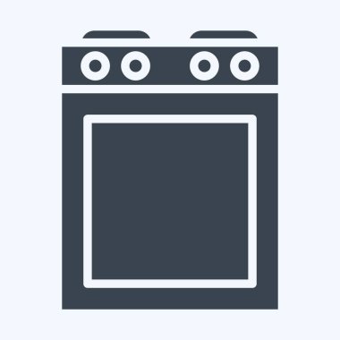 Icon Stove. suitable for Kitchen Appliances symbol. glyph style. simple design editable. design template vector. simple illustration