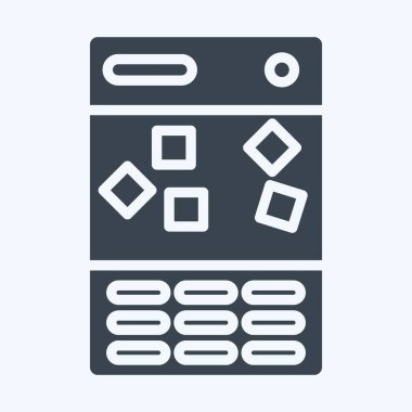 Icon Ice Maker. suitable for Kitchen Appliances symbol. glyph style. simple design editable. design template vector. simple illustration