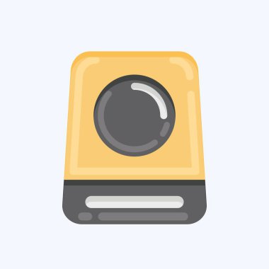 Icon DVD. suitable for Computer Components symbol. flat style. simple design editable. design template vector. simple illustration