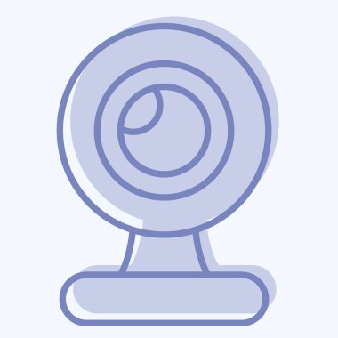 Icon Webcam. suitable for Computer Components symbol. two tone style. simple design editable. design template vector. simple illustration