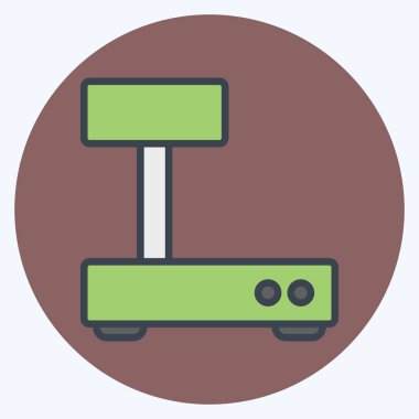 Icon Industrial Scales. suitable for education symbol. color mate style. simple design editable. design template vector. simple illustration