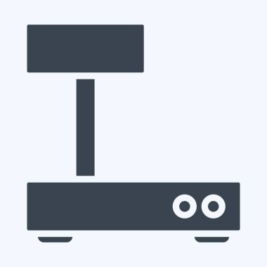 Icon Industrial Scales. suitable for education symbol. glyph style. simple design editable. design template vector. simple illustration