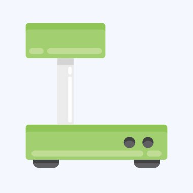 Icon Industrial Scales. suitable for education symbol. flat style. simple design editable. design template vector. simple illustration