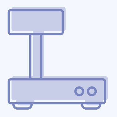 Icon Industrial Scales. suitable for education symbol. two tone style. simple design editable. design template vector. simple illustration