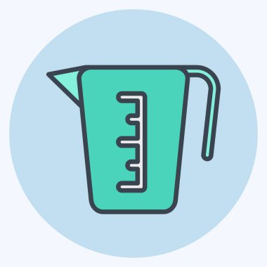 Icon Measuring Cup. suitable for education symbol. color mate style. simple design editable. design template vector. simple illustration