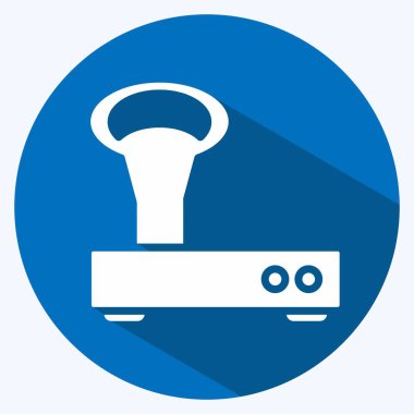 Icon Vintage Scale. suitable for education symbol. long shadow style. simple design editable. design template vector. simple illustration