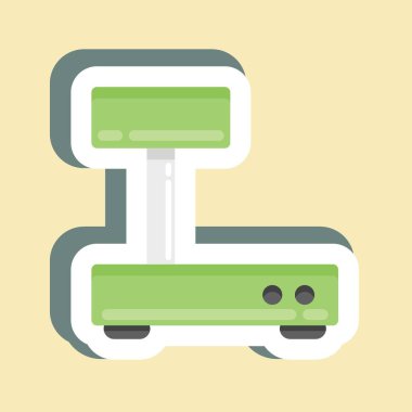 Sticker Industrial Scales. suitable for education symbol. simple design editable. design template vector. simple illustration