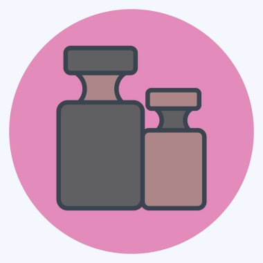 Icon Calibration Weight. suitable for education symbol. color mate style. simple design editable. design template vector. simple illustration