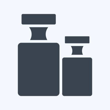 Icon Calibration Weight. suitable for education symbol. glyph style. simple design editable. design template vector. simple illustration