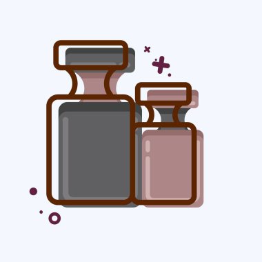 Icon Calibration Weight. suitable for education symbol. MBE style. simple design editable. design template vector. simple illustration