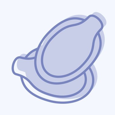 Icon Pumpkin Seeds. suitable for Nuts symbol. two tone style. simple design editable. design template vector. simple illustration