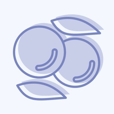 Icon Lentil. suitable for Nuts symbol. two tone style. simple design editable. design template vector. simple illustration