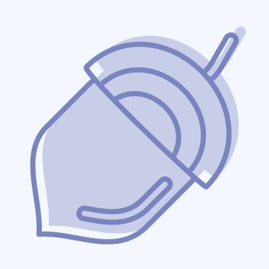 Icon Acorn. suitable for Nuts symbol. two tone style. simple design editable. design template vector. simple illustration