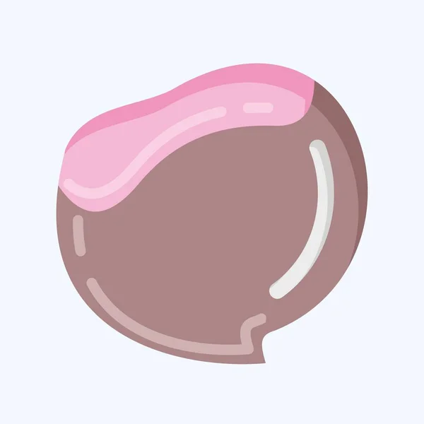 Icon Chestnut Suitable Nuts Symbol Flat Style Simple Design Editable — Image vectorielle