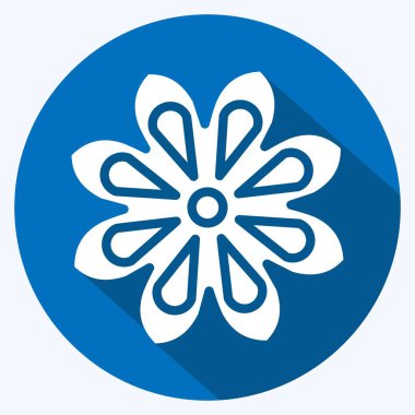Icon Star Anise. suitable for Nuts symbol. long shadow style. simple design editable. design template vector. simple illustration