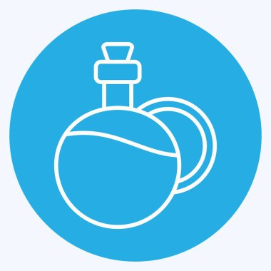 Icon Olive Oil. suitable for education symbol. blue eyes style. simple design editable. design template vector. simple illustration