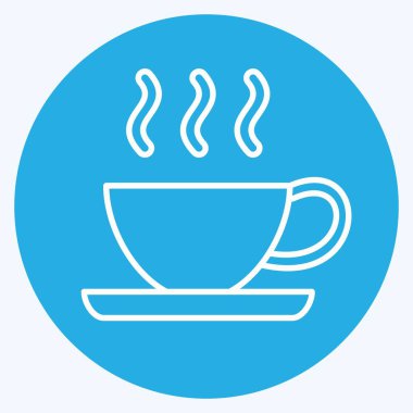 Icon Espresso. suitable for education symbol. blue eyes style. simple design editable. design template vector. simple illustration