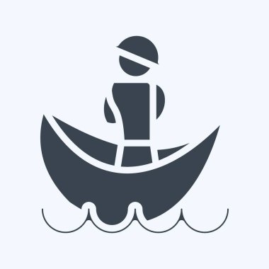 Icon Condola. suitable for education symbol. glyph style. simple design editable. design template vector. simple illustration