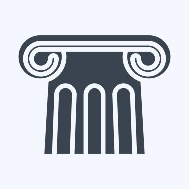 Icon Antiquity. suitable for education symbol. glyph style. simple design editable. design template vector. simple illustration