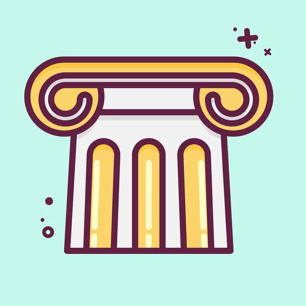 Icon Antiquity Suitable Education Symbol Mbe Style Simple Design Editable — 스톡 벡터