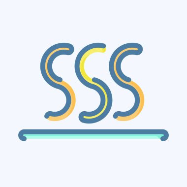 Icon Thermal Balance. suitable for sportswear symbol. doodle style. simple design editable. design template vector. simple illustration