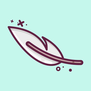 Icon Light Weight. suitable for sportswear symbol. MBE style. simple design editable. design template vector. simple illustration