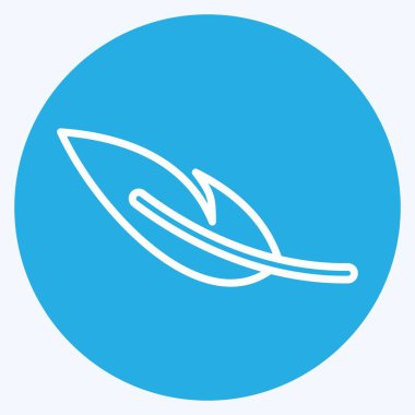 Icon Light Weight. suitable for sportswear symbol. blue eyes style. simple design editable. design template vector. simple illustration