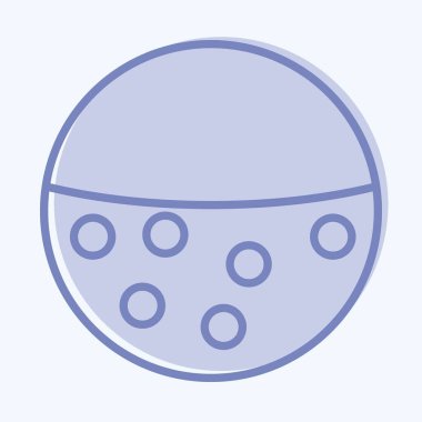 Icon Anti Pill. suitable for sportswear symbol. two tone style. simple design editable. design template vector. simple illustration